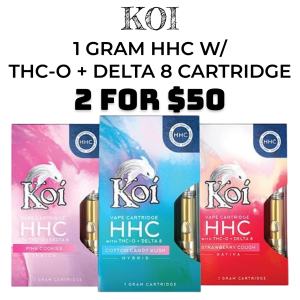 KOI 1 GRAM HHC-DELTA 8 VAPE CARTRIDGE