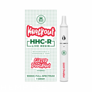 GLAZED DOUGHNUT-KNOCKOUT 1 GRAM FULL SPECTRUM HYBRID HHC-R DISPOSABLE VAPE