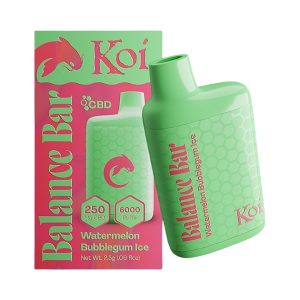 WATERMELON BUBBLEGUM ICE-KOI 6000 PUFF CBD 250MG BALANCE BAR DISPOSABLE VAPE