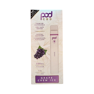 GRAPE CHEW ICE-500MG POD CBD DISPOSABLE VAPE