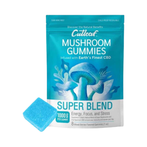 1000MG SUPER BLEND MUSHROOM GUMMIES-CUTLEAF