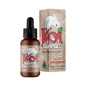 STRAWBERRY-500MG FULL SPECTRUM CBD TINCTURE-KOI