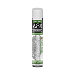 SOUR DIESEL DELTA 8 SATIVA INFUSED PREROLL-CANNALUJAH