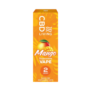 2 GRAM CBD MANGO DISPOSABLE VAPE-CBD LIVING
