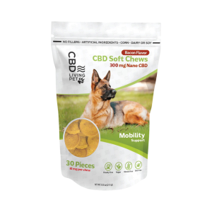 300MG MOBILTY BACON SOFT CBD DOG CHEWS-CBD LIVING PET